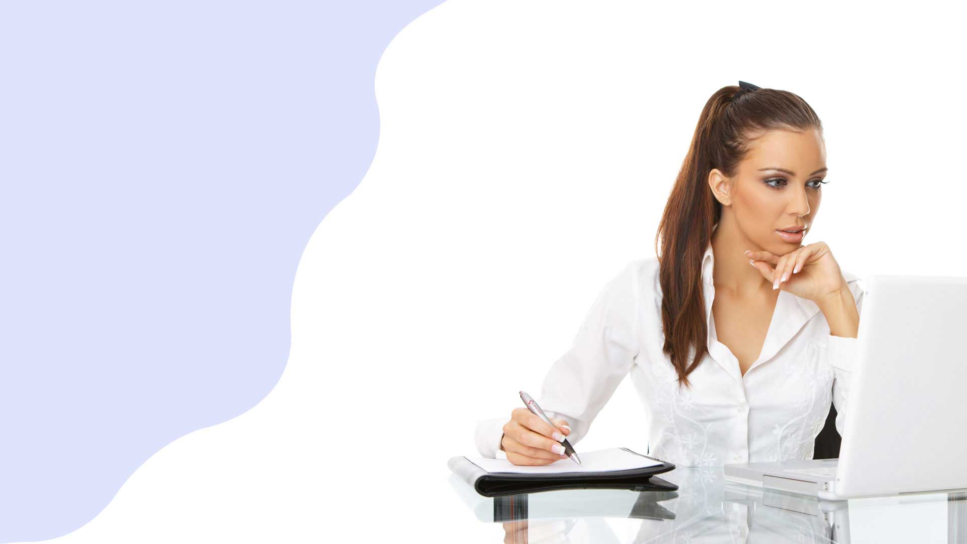 Business executives meeting with clients